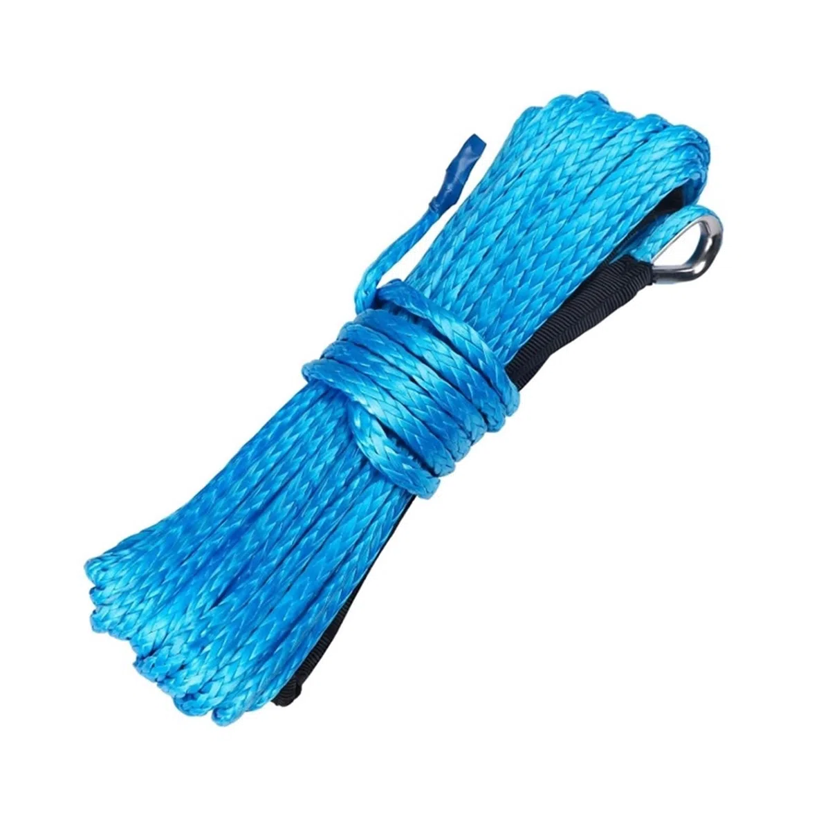 Abschleppseil, 10 Stück Windenseil, 8 Mm X 15 M Synthetisches Kabel Für ATV/UTV, Gelbe Abschleppseile Für SUV, ATV, UTV, für Geländefahrzeuge(Blue)