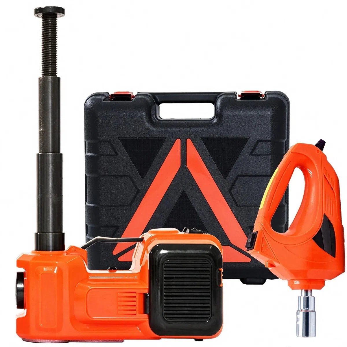 Elektrisches Wagenheber-Set mit Schlagschrauber und Reifenfüller 135~360mmLift