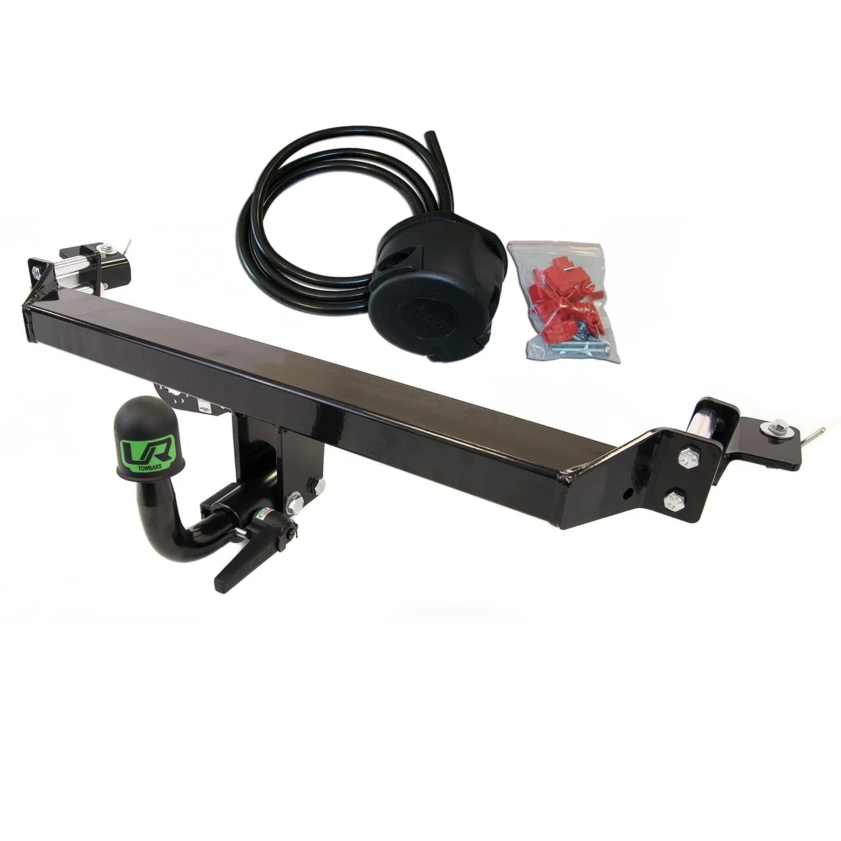 UmbraRimorchi Horizontale abnehmbare Anhängerkupplung + 7-polige Elektrosatz, kompatibel mit Mitsubishi Pajero 05/2000>>