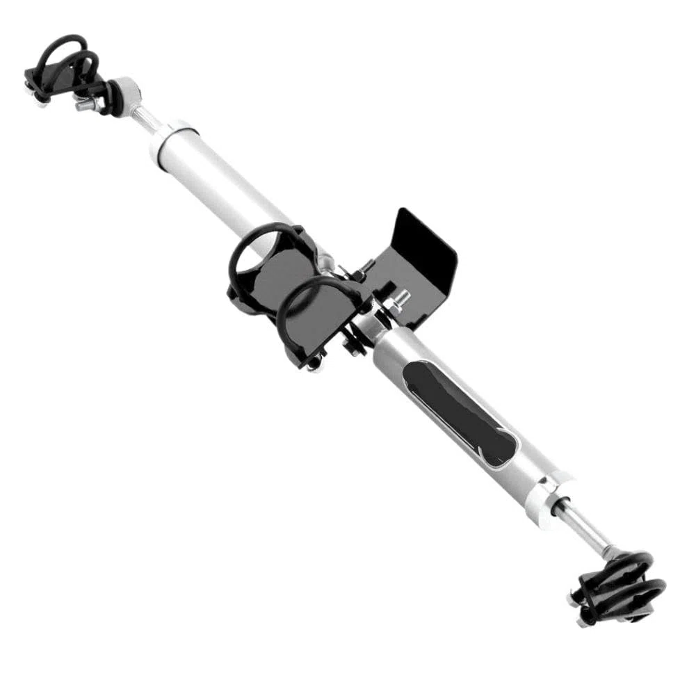 Dual Steering Stabilizer Damper Kit 2 Inch To 6 Inch Lifts Kompatibel Mit Jeep JK 2007 2017
