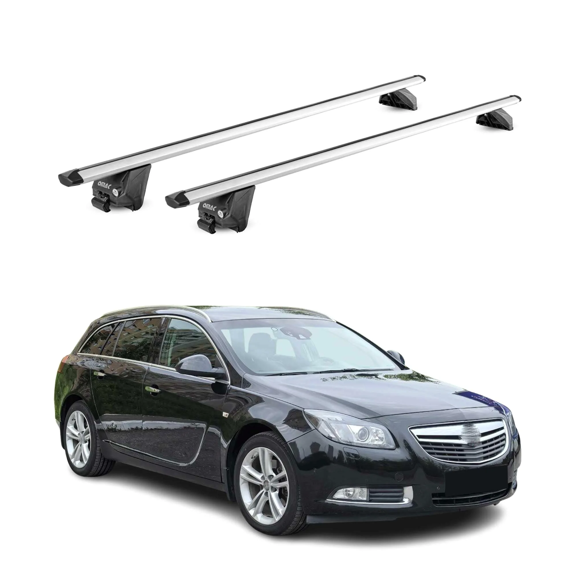 OMAC Dachträger für Volvo XC60 2009-2017 Aluminium Silber