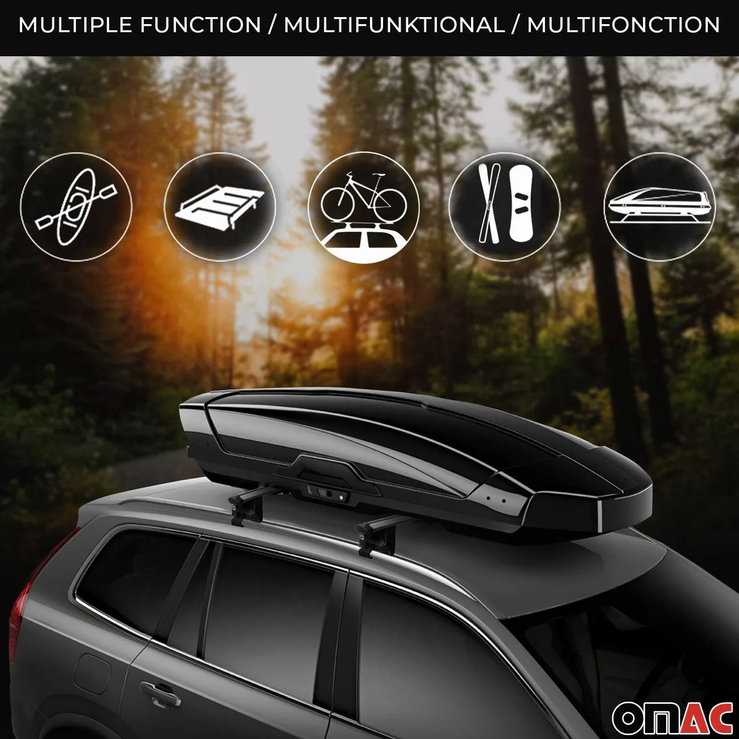 OMAC Dachträger für Volvo XC60 2009-2017 Aluminium Silber